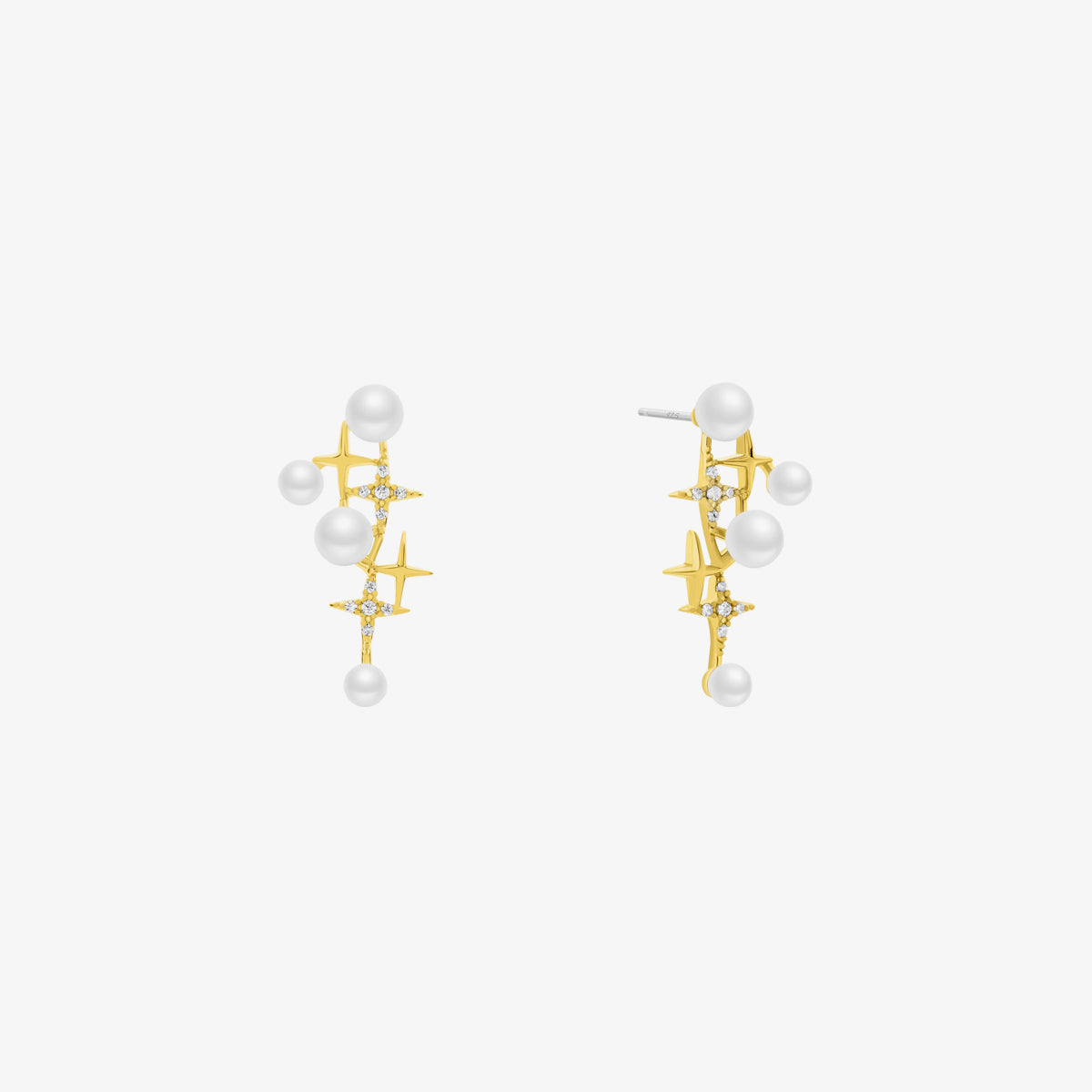 Pearl galaxy earrings-0