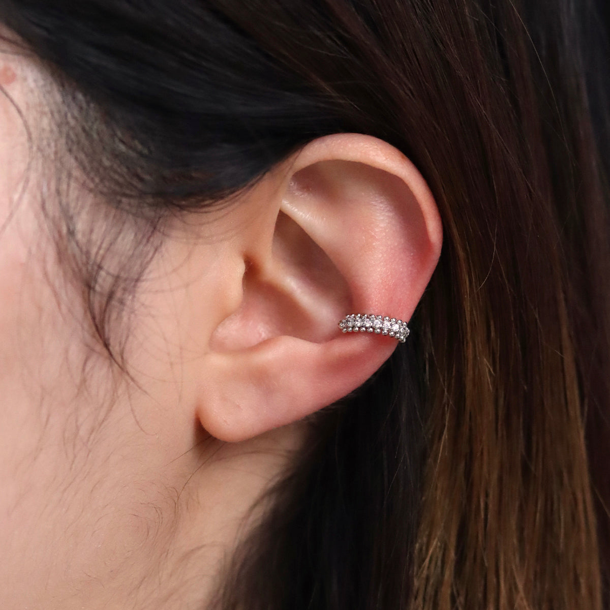 Dotted Cubic Ear Cuff-2