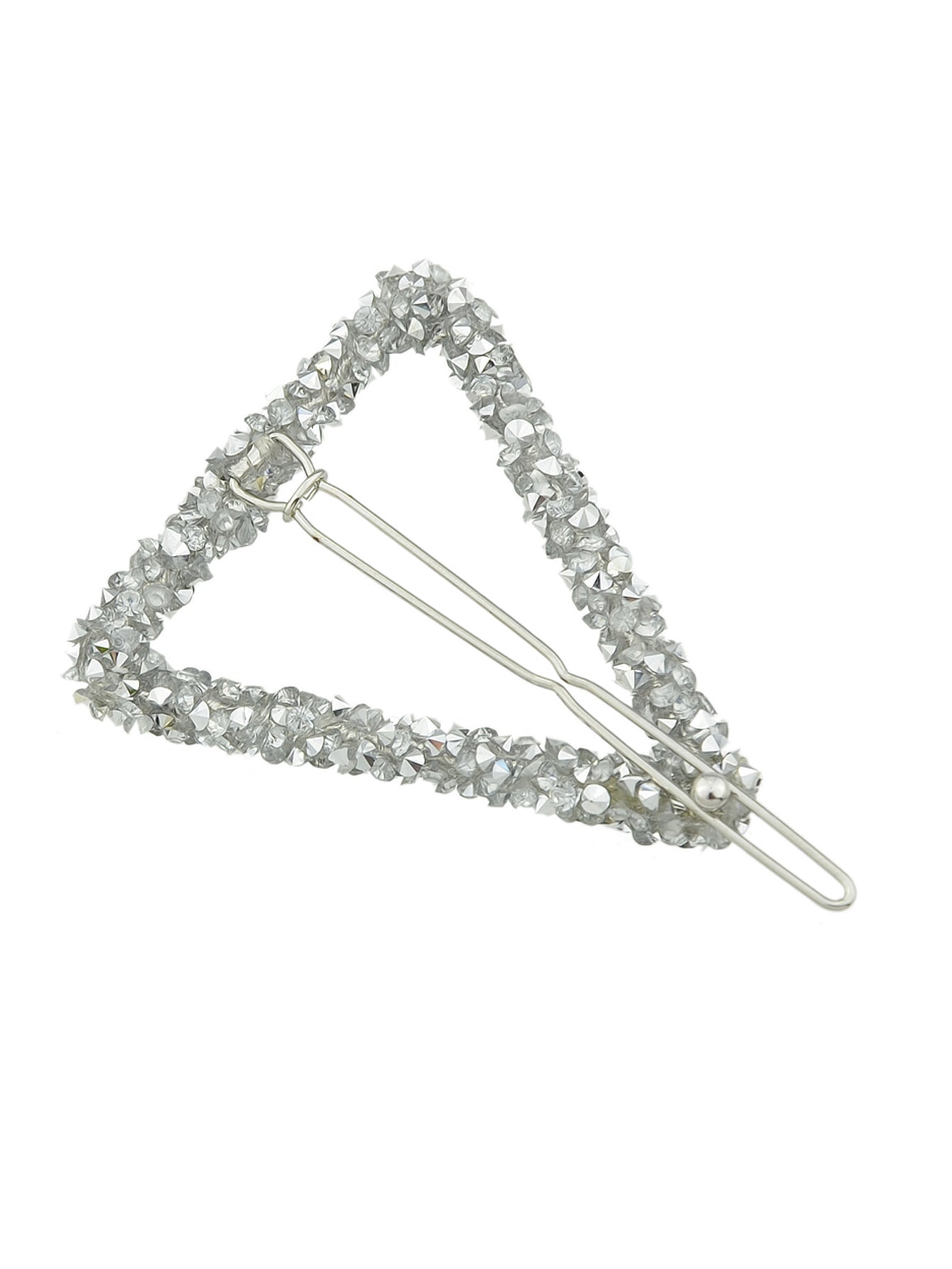 Rhinestone Triangle Hairgrips Wedding Party Hair Clips Hair Barrettes Accessory-1