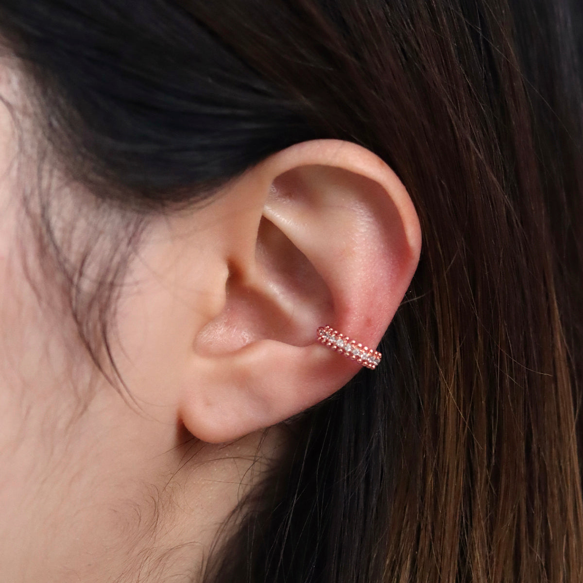 Dotted Cubic Ear Cuff-3