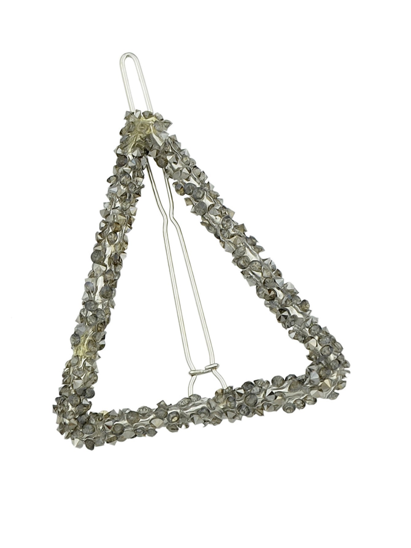 Rhinestone Triangle Hairgrips Wedding Party Hair Clips Hair Barrettes Accessory-5
