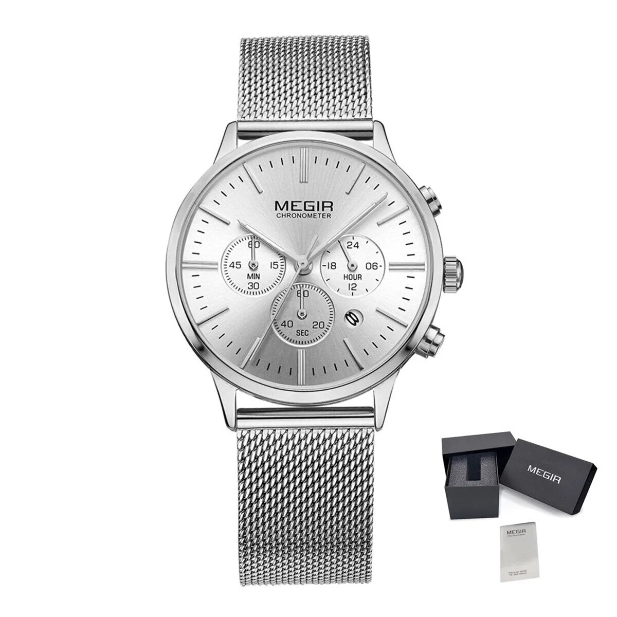 MEGIR Brand Luxury Women Watches Fashion Quartz Ladies Watch Sport Relogio Feminino Wristwatch Waterproof Dress Clock 2011-14