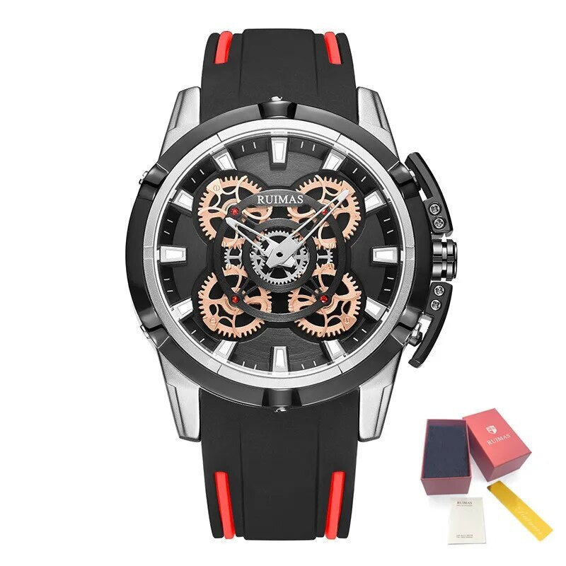 RUIMAS Top Brand Mens Watches Luxury Silicone Large Dial Sports Quartz Wristwatch Waterproof Date Clock Casual Relogio Masculino-13