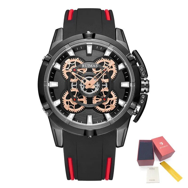 RUIMAS Top Brand Mens Watches Luxury Silicone Large Dial Sports Quartz Wristwatch Waterproof Date Clock Casual Relogio Masculino-14
