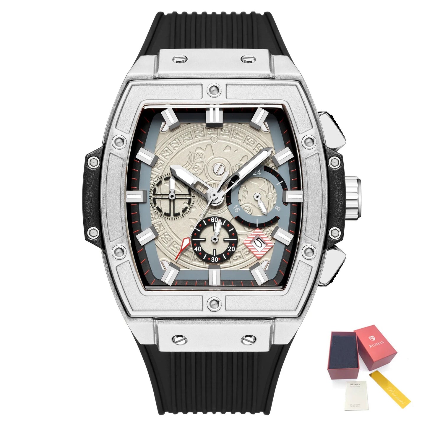 RUIMAS Watch for Men Fashion Luxury Sport Military Watches Silicone Strap Waterproof Quartz Casual Wristwatch Clock Montre Homme-15