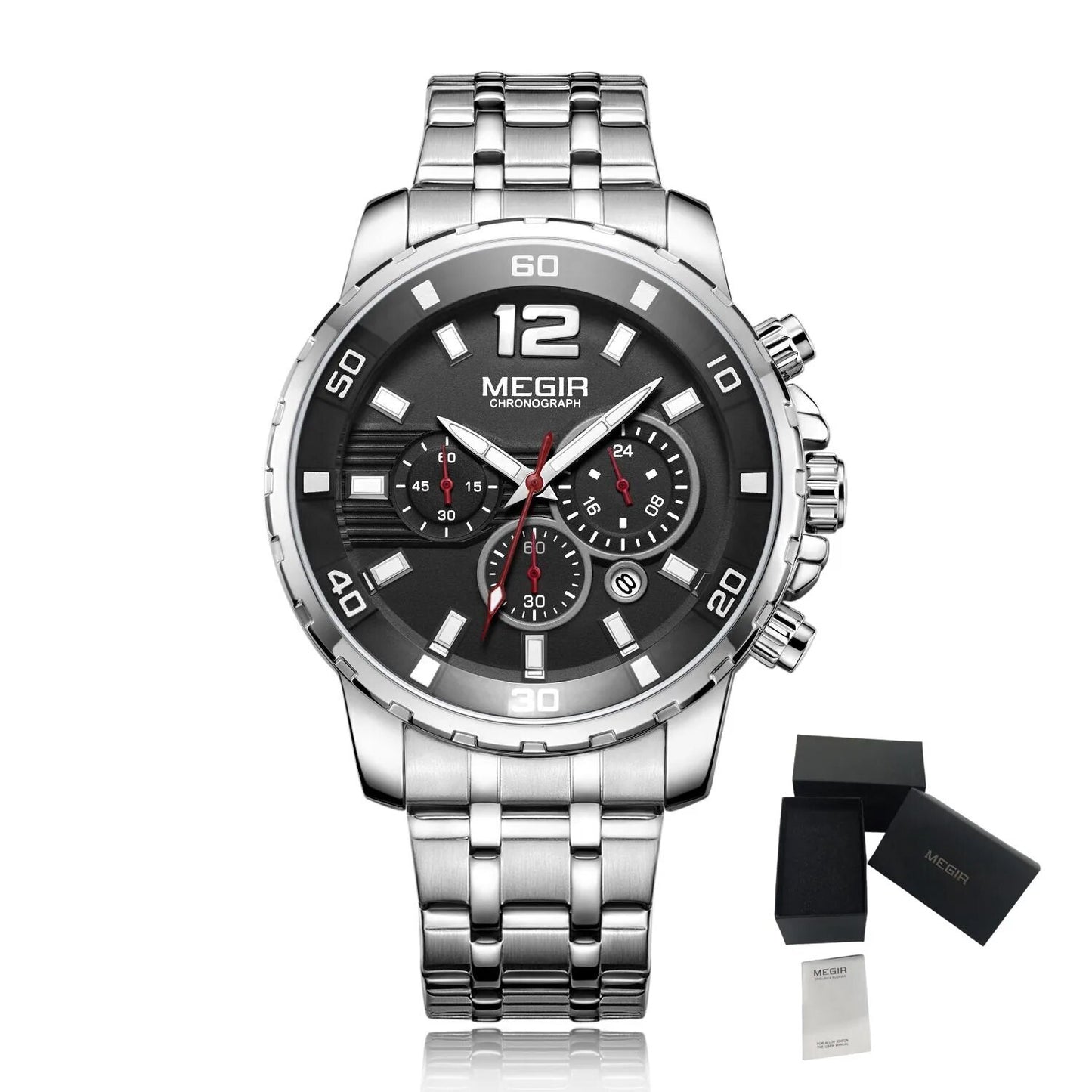 MEGIR Chronograph Quartz Men Watch Top Brand Luxury Military Wrist Watches Clock Men Relogio Masculino Business Wristwatch-17