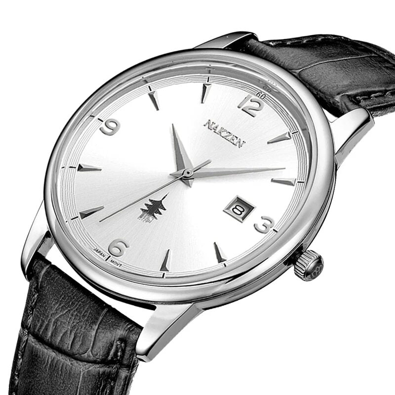 Men Watches Ontwerp Luxe Mannen Quartz Horloge Rvs Gmt Horloge Top Merk Echt leer Waterproof Dress Watch Horloges Reloj Homber-0