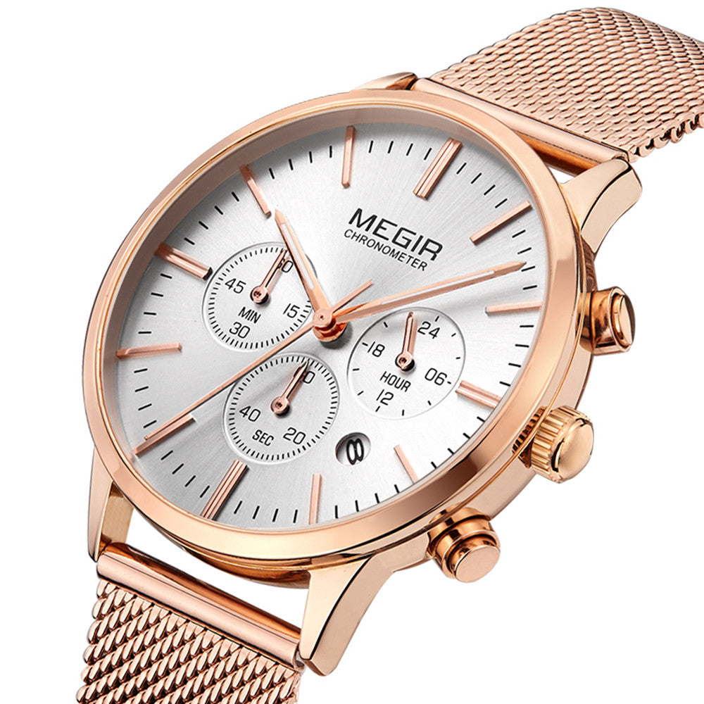 MEGIR Brand Luxury Women Watches Fashion Quartz Ladies Watch Sport Relogio Feminino Wristwatch Waterproof Dress Clock 2011-4