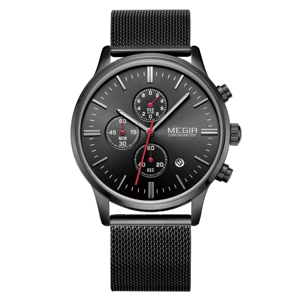 MEGIR Men's Quartz Watch Top Brand Luxury Wristwatch Waterproof Business Clock Date Wrist Watch Chronograph reloj hombre 2011-9
