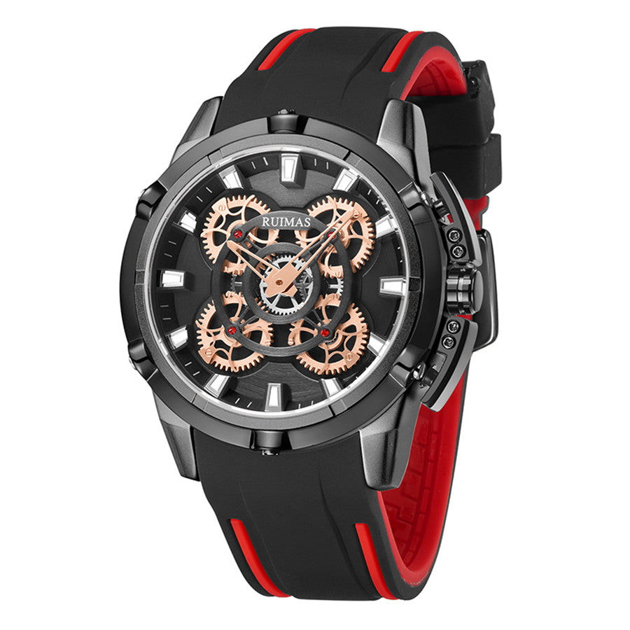 RUIMAS Top Brand Mens Watches Luxury Silicone Large Dial Sports Quartz Wristwatch Waterproof Date Clock Casual Relogio Masculino-8