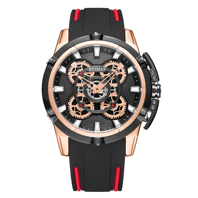 RUIMAS Top Brand Mens Watches Luxury Silicone Large Dial Sports Quartz Wristwatch Waterproof Date Clock Casual Relogio Masculino-9