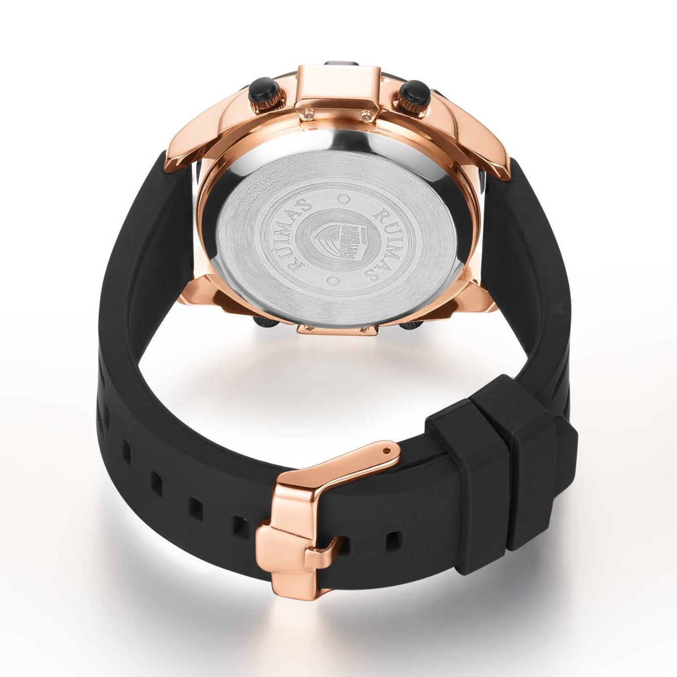 RUIMAS Mens Watches Roller Pointer Sports Quartz WristWatch Fashion Luxury Silicone Strap Waterproof Relogio Masculino-11