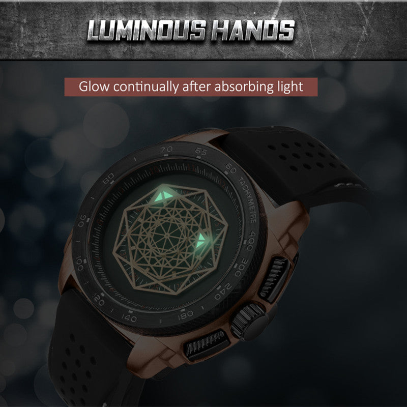RUIMAS Men Silicone Band Quartz Casual Wrist Watches Large Dial Sport Military Watch Clock Luminous Waterproof Relogio Masculino-5