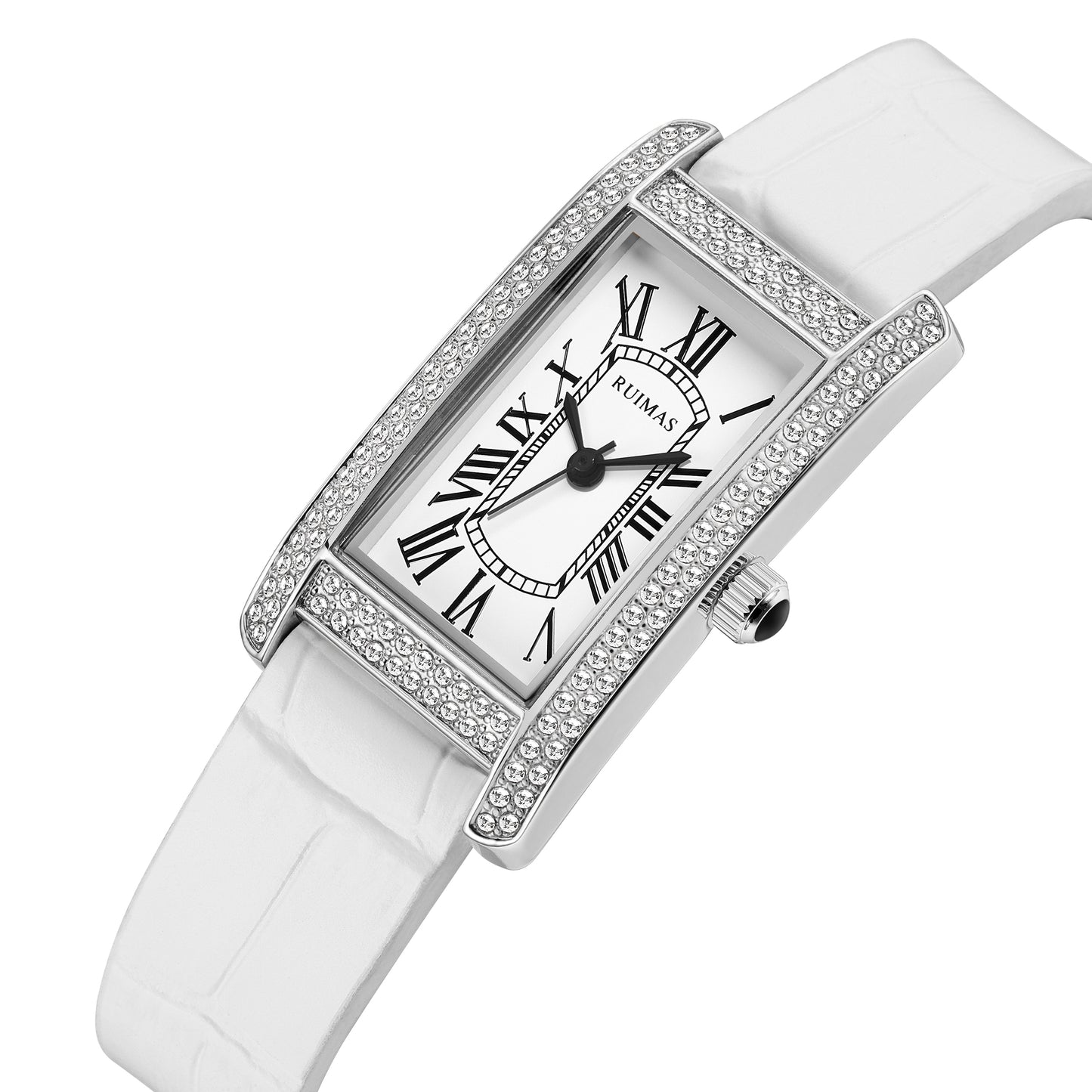 RUIMAS Brand Wrist Watches For Women Square Rose Gold WristWatch Fashion Luxury Leather Female Casual Ladies Quartz Watch Clock-11