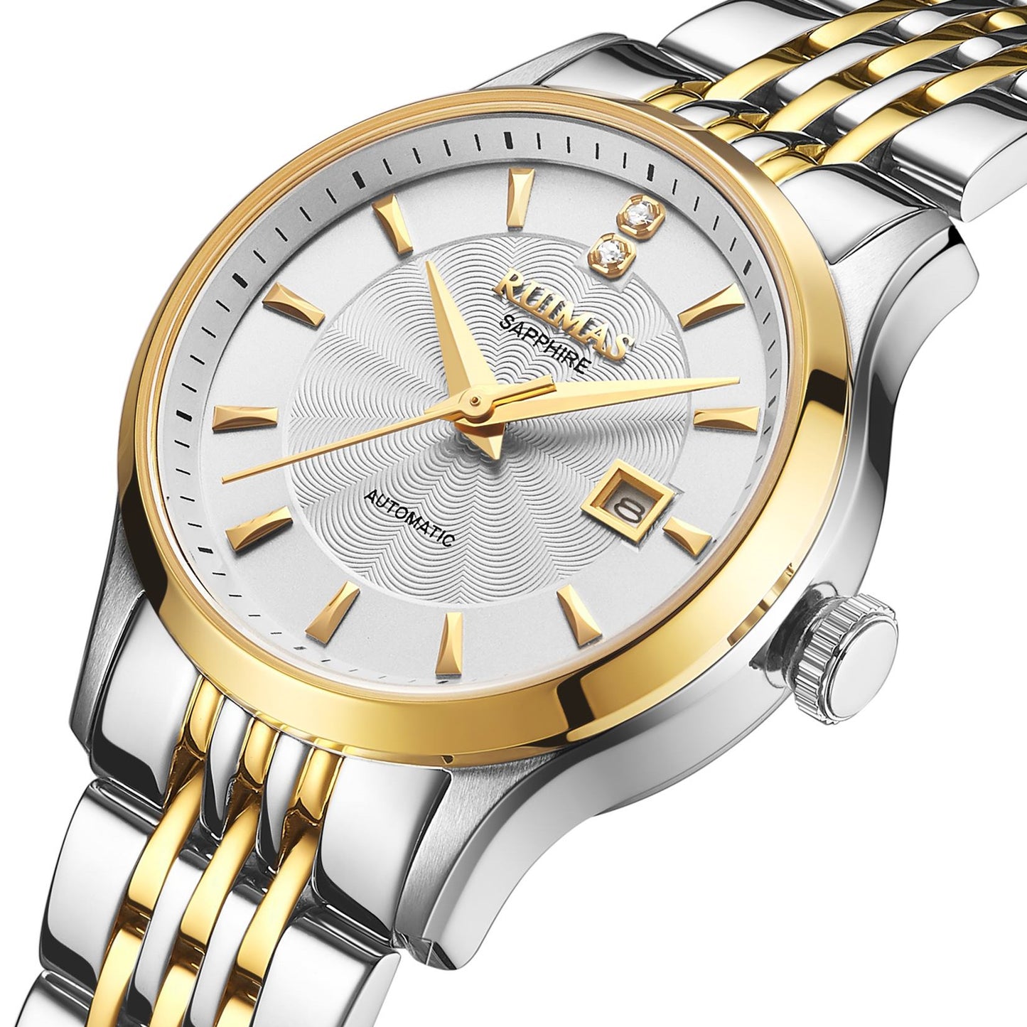 RUIMAS Brand Luxury Women Automatic Mechanical Watches Fashion Ladies Business Casual Wristwatch Sapphire Clock Reloj Mujer 6755-8