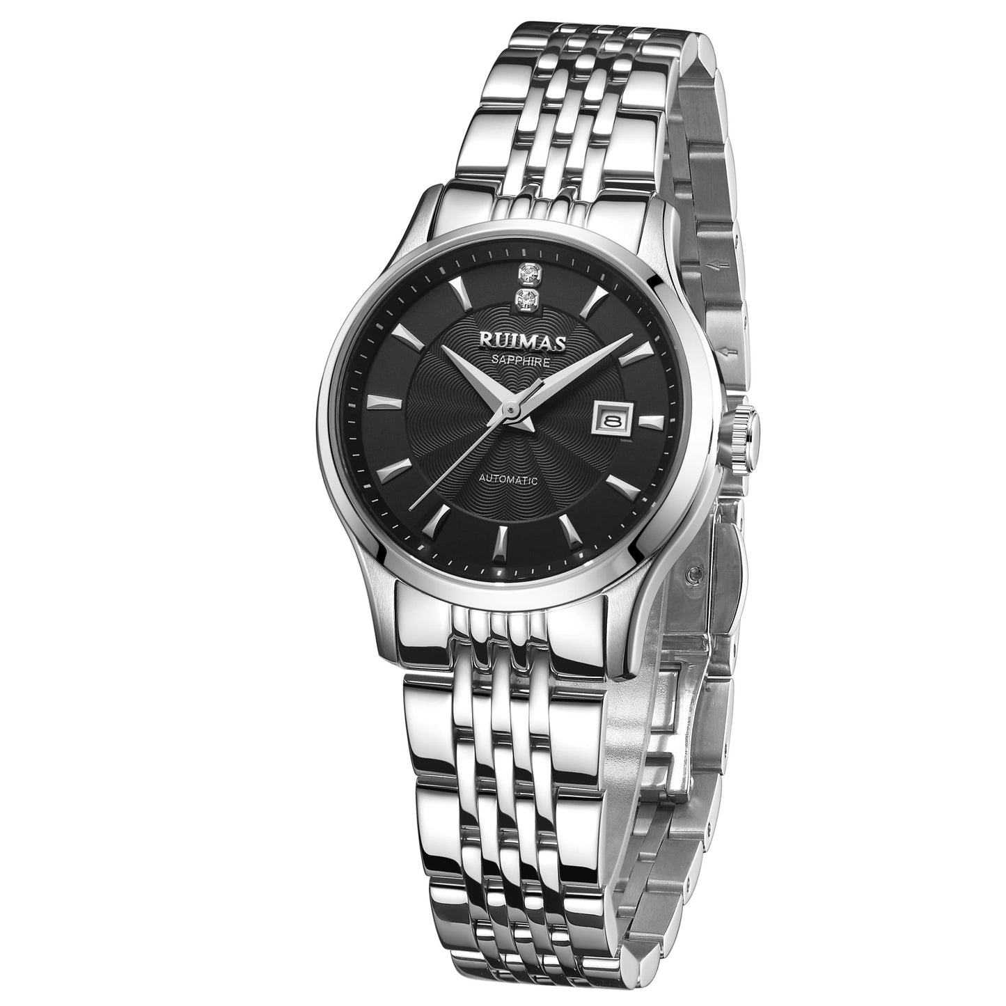 RUIMAS Brand Luxury Women Automatic Mechanical Watches Fashion Ladies Business Casual Wristwatch Sapphire Clock Reloj Mujer 6755-6