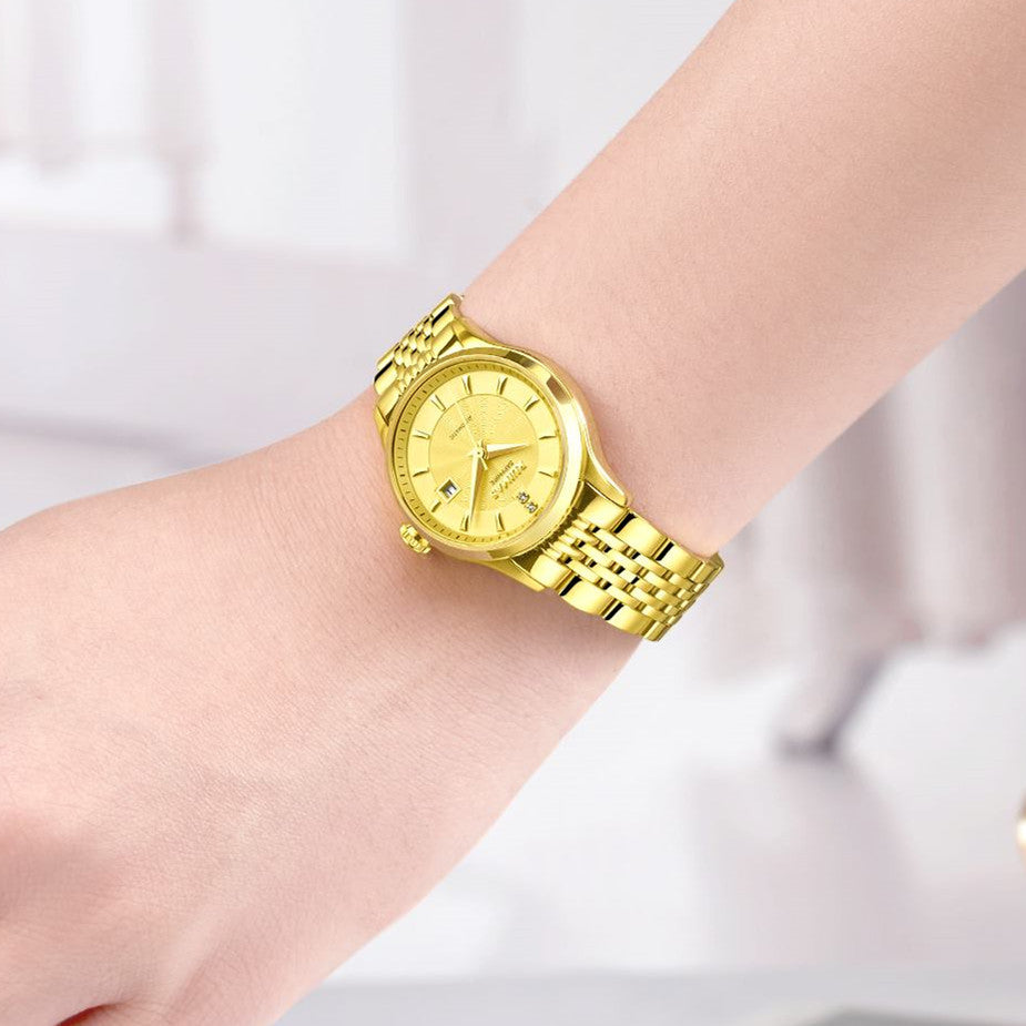 RUIMAS Brand Luxury Women Automatic Mechanical Watches Fashion Ladies Business Casual Wristwatch Sapphire Clock Reloj Mujer 6755-2