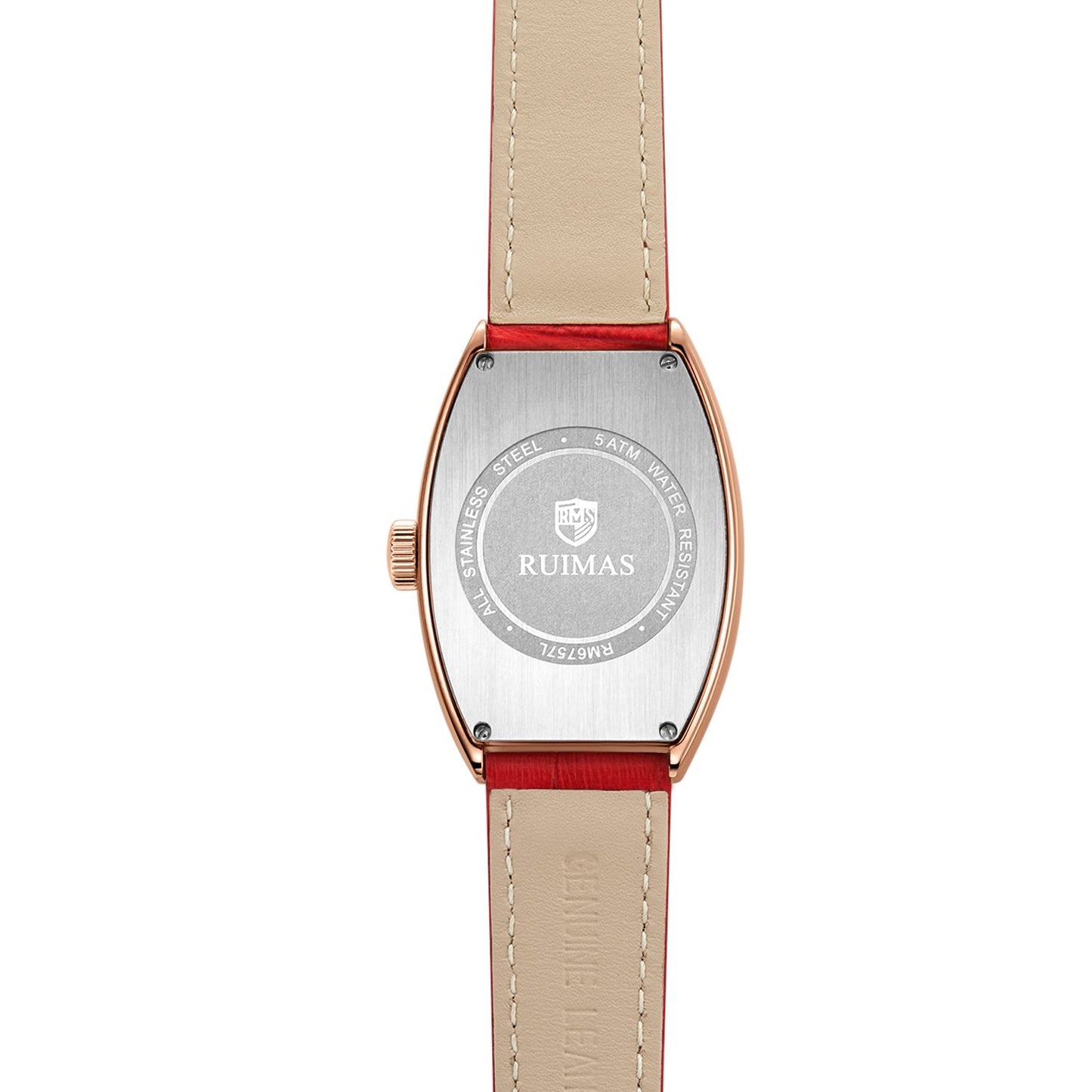 RUIMAS Luxury Diamond Women Automatic Mechanical Watches Waterproof Elegant Ladies Wrist Watch Clock Leather Reloj Mujer 6757-12