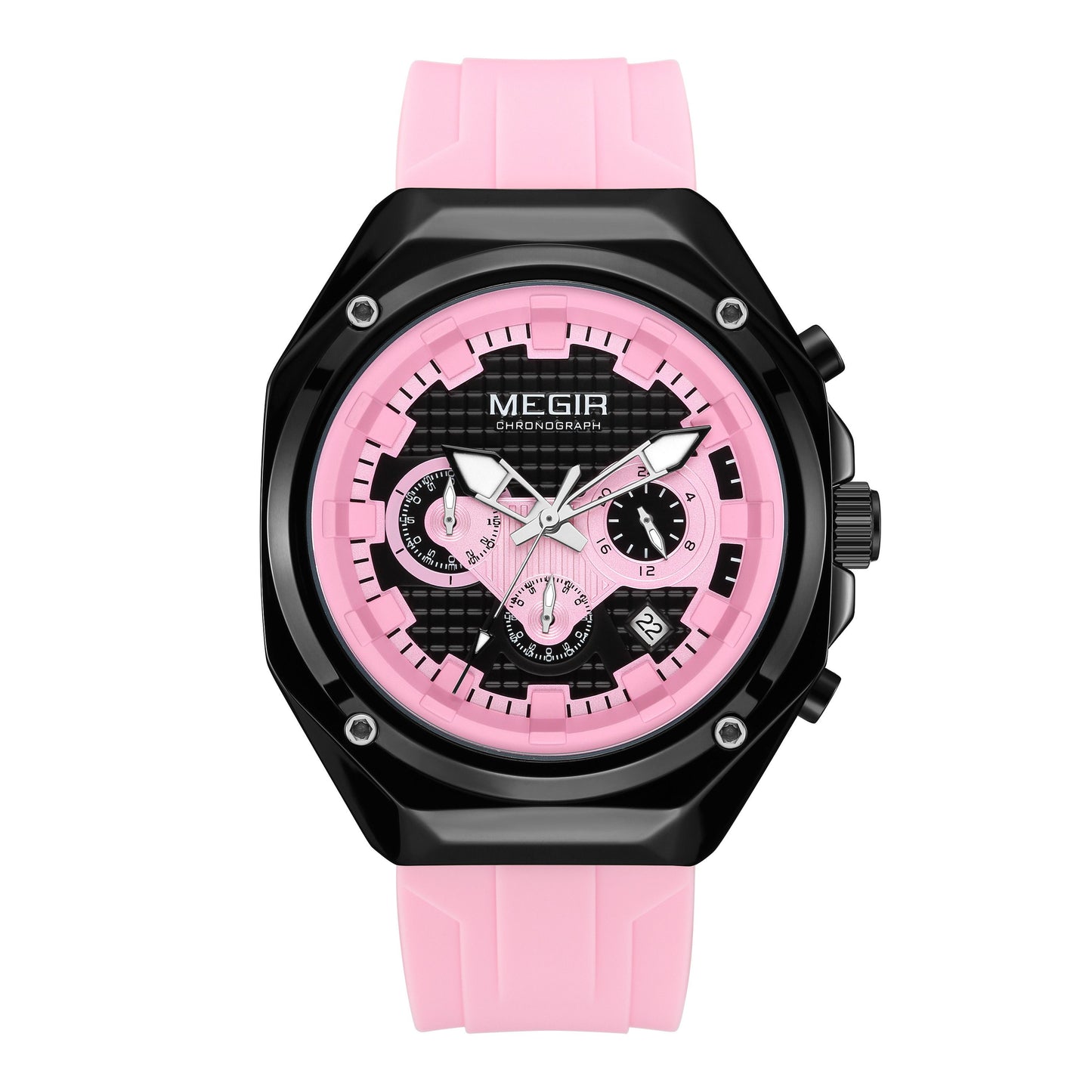 MEGIR Brand Men Quartz Watch Luxury Sport Wristwatches Waterproof Luminous 24 Hours Chronograph Clock Date Reloj Hombre 8118-13