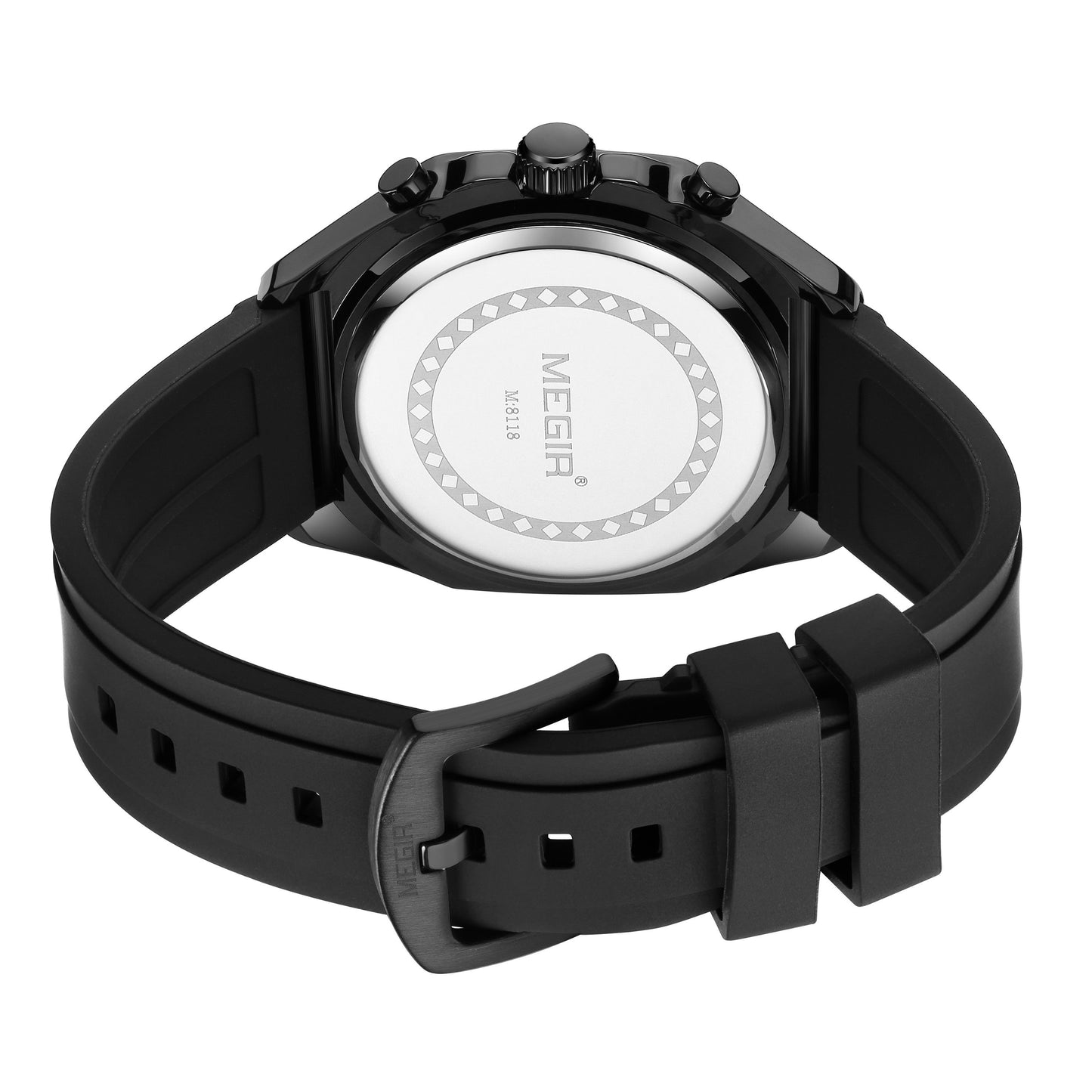 MEGIR Brand Men Quartz Watch Luxury Sport Wristwatches Waterproof Luminous 24 Hours Chronograph Clock Date Reloj Hombre 8118-17