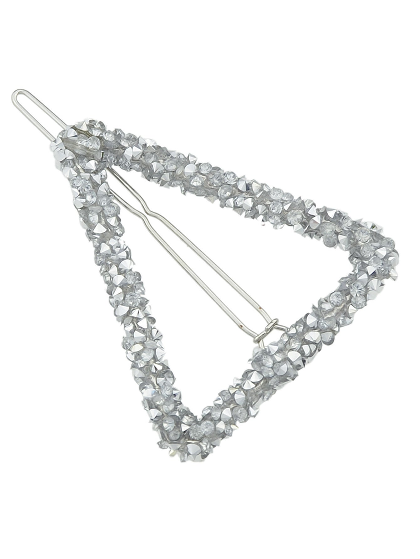 Rhinestone Triangle Hairgrips Wedding Party Hair Clips Hair Barrettes Accessory-2