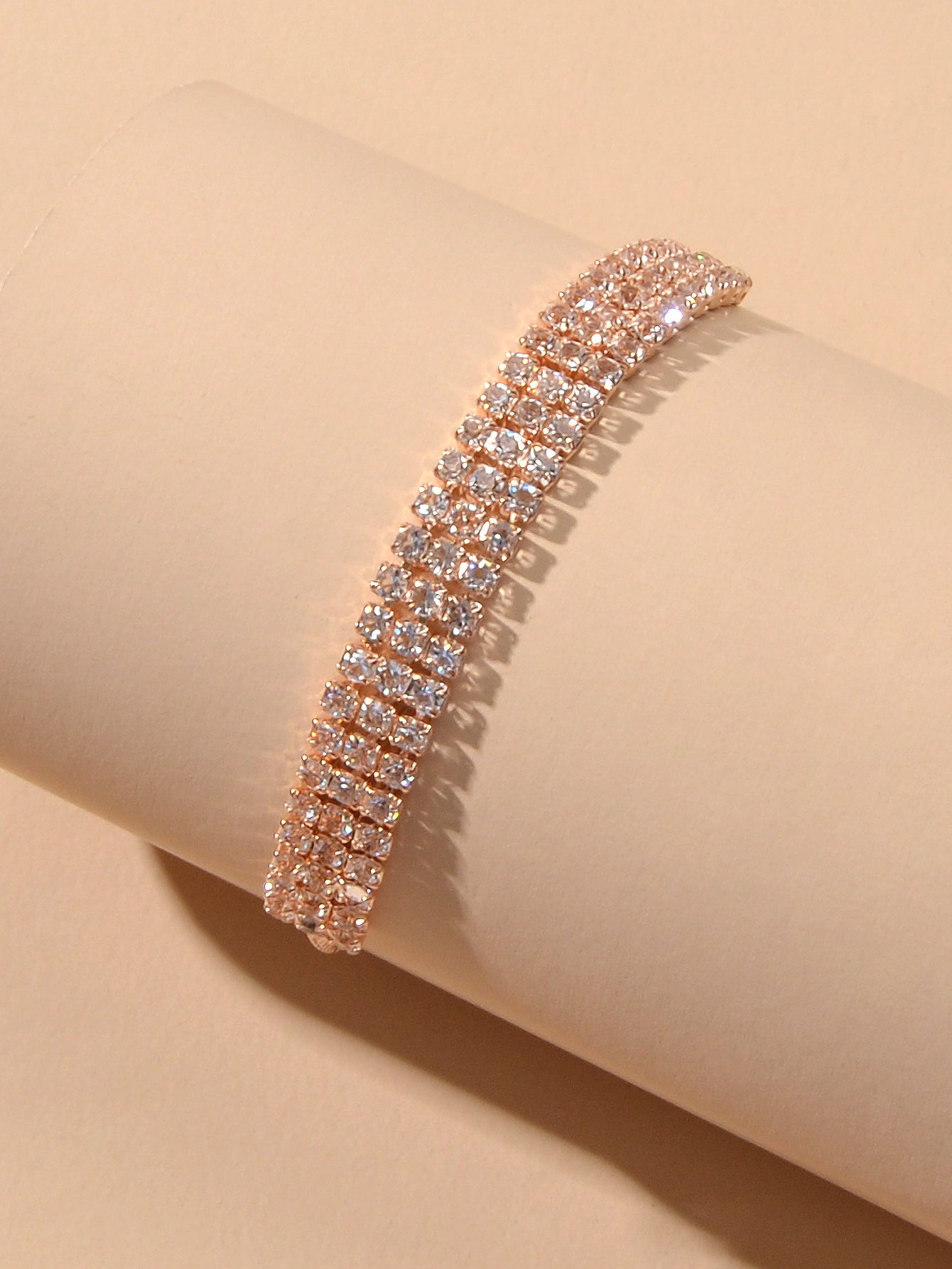 Classic Brilliant Rhinestone Adjustable Slider Tennis Bracelet Party Jewellery-4