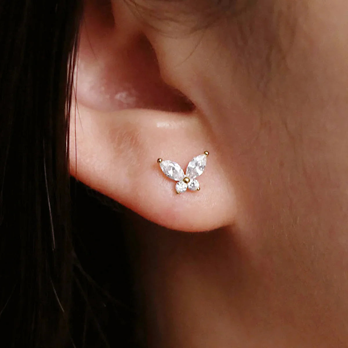 Butterfly Set In Gold-1