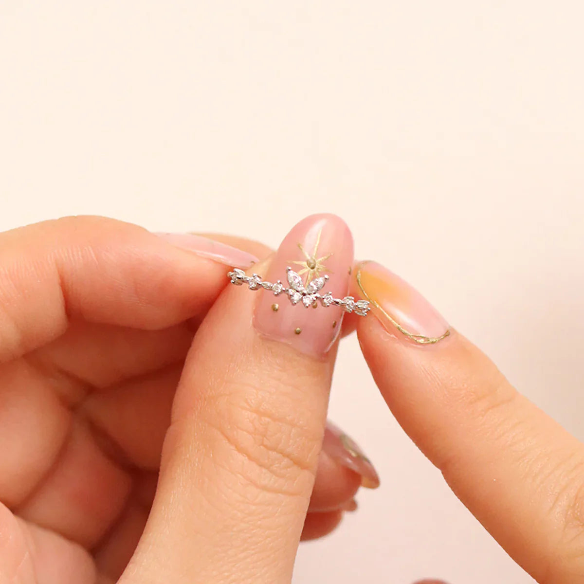 Butterfly Set In Silver-1