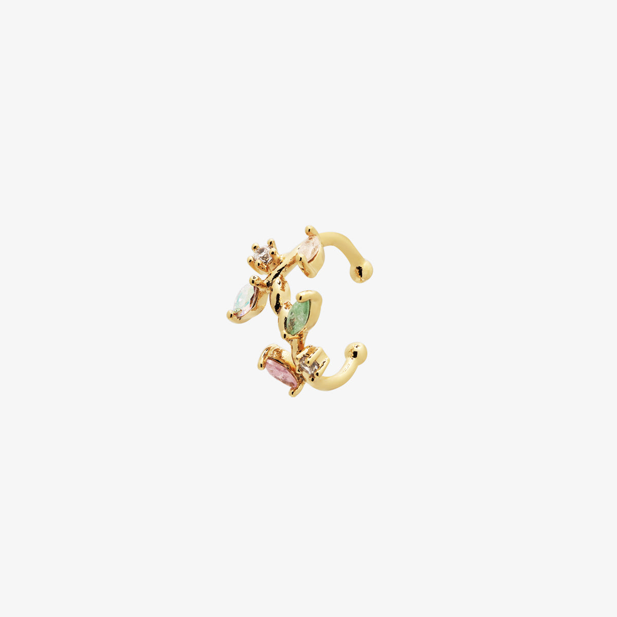 Rainbow Gem Ear Cuff-0