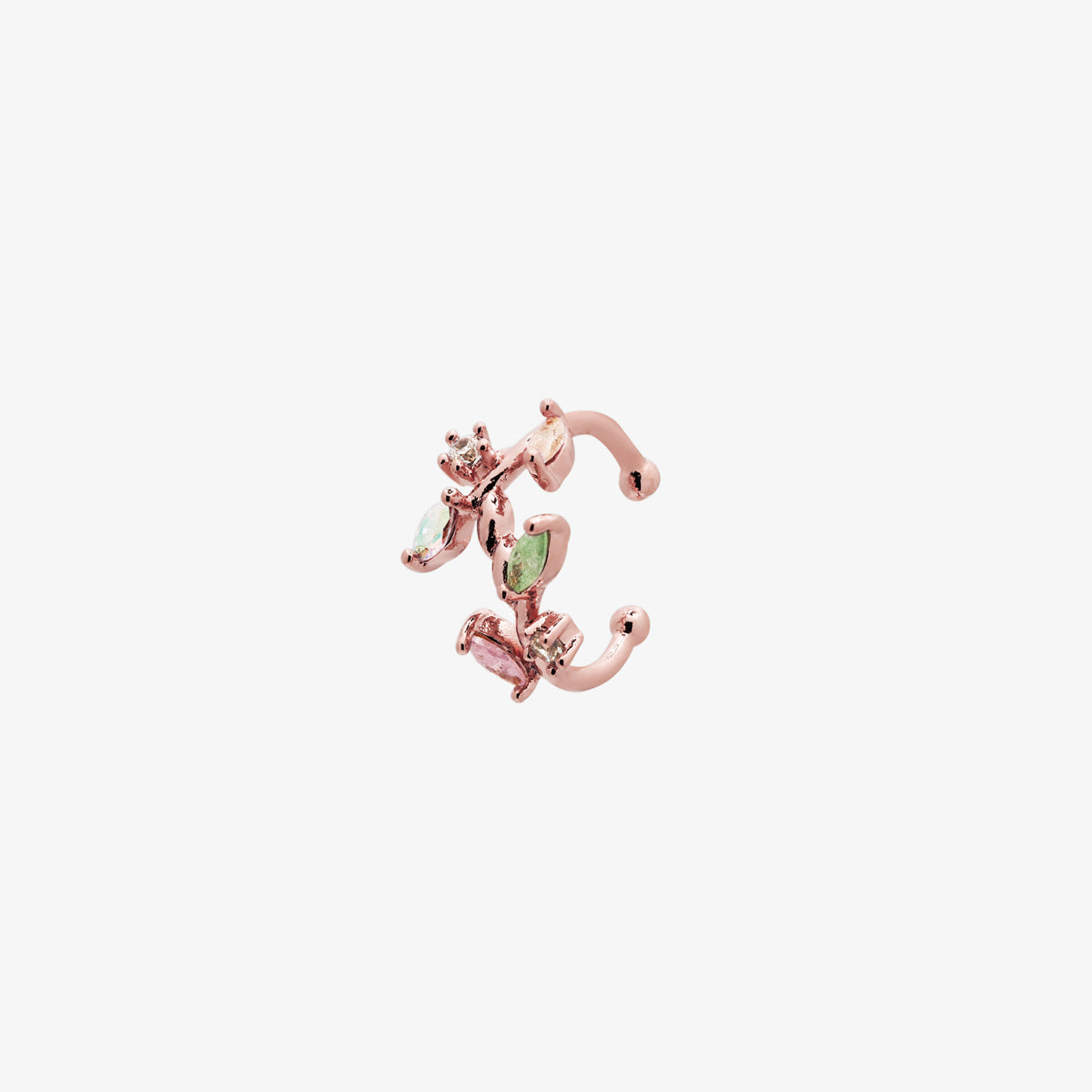 Rainbow Gem Ear Cuff-6
