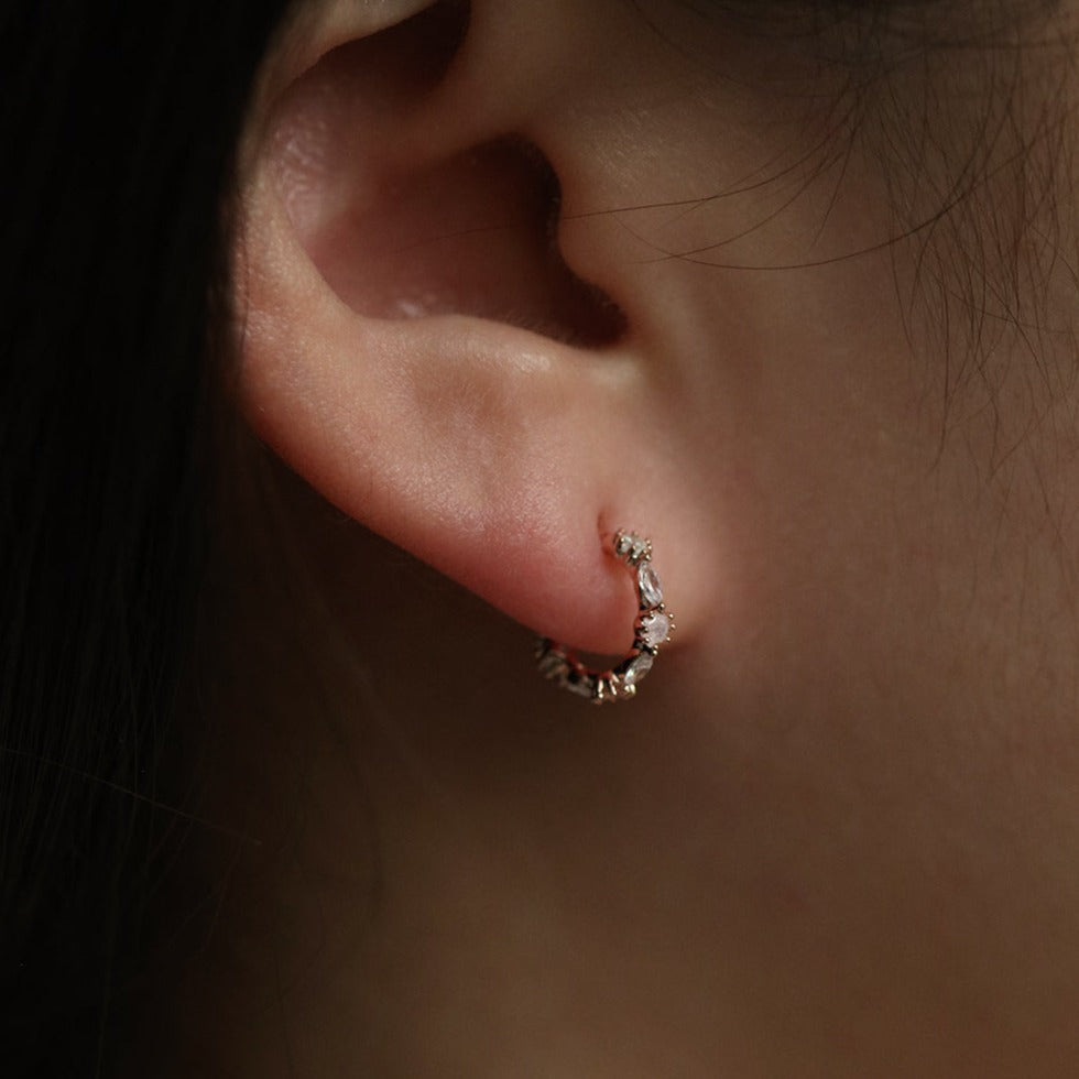 Pastel semi-hoop earrings-4