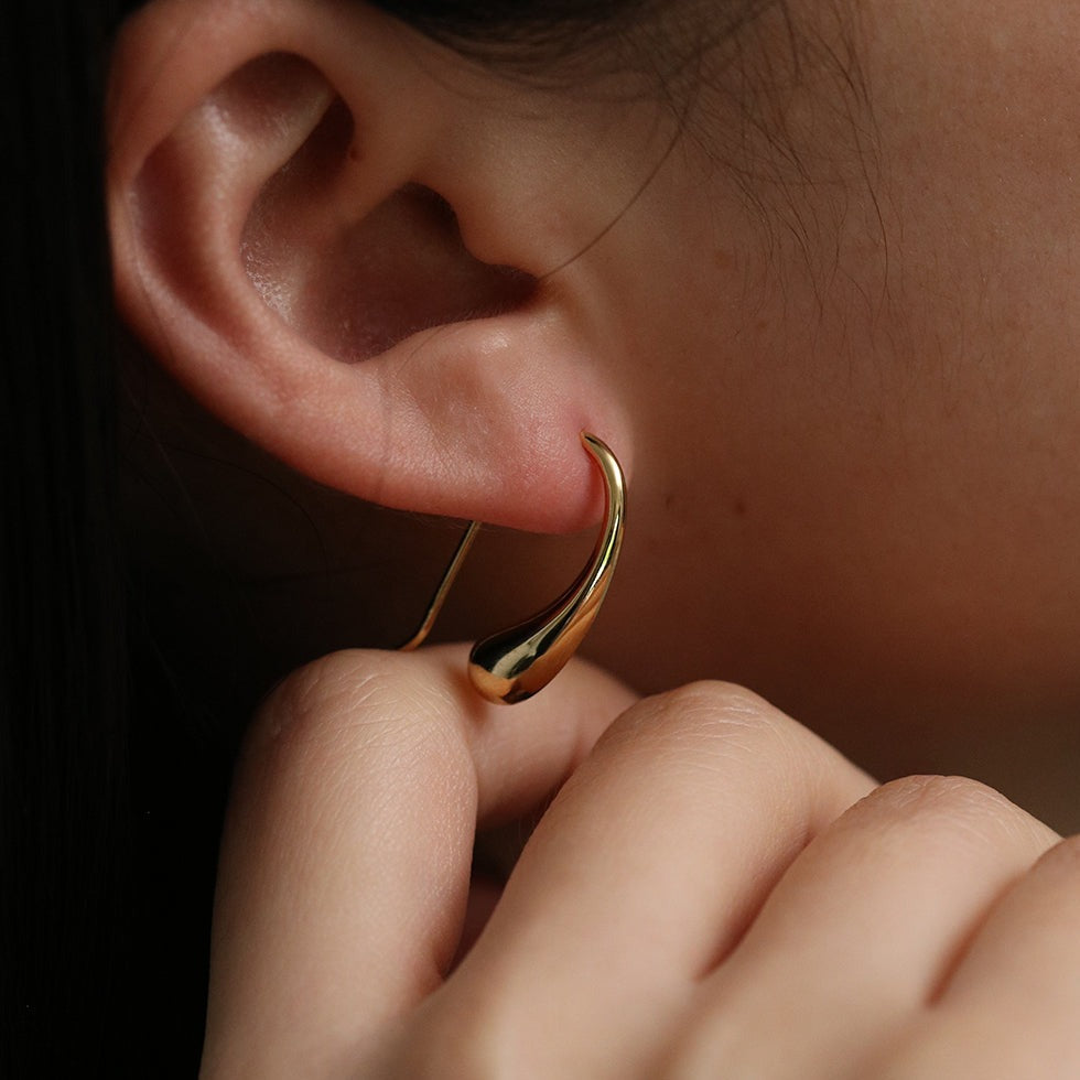 Tear drop earrings-3