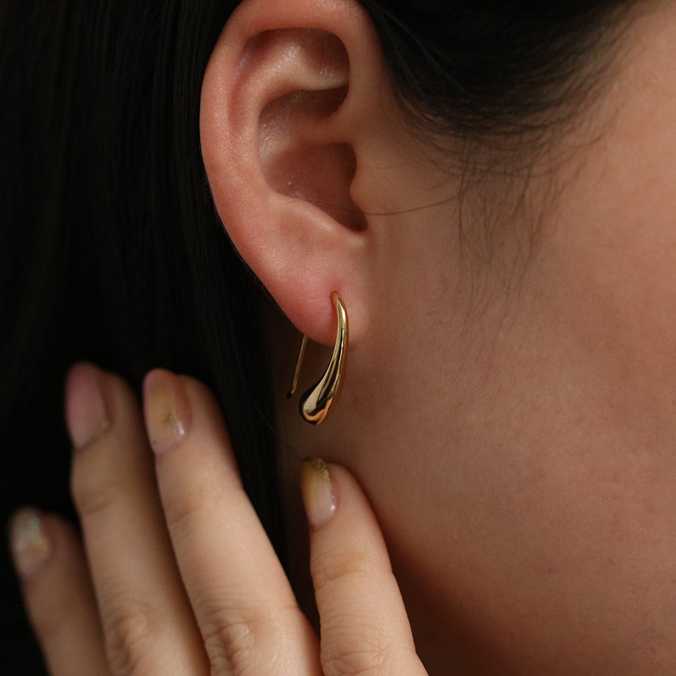 Tear drop earrings-2