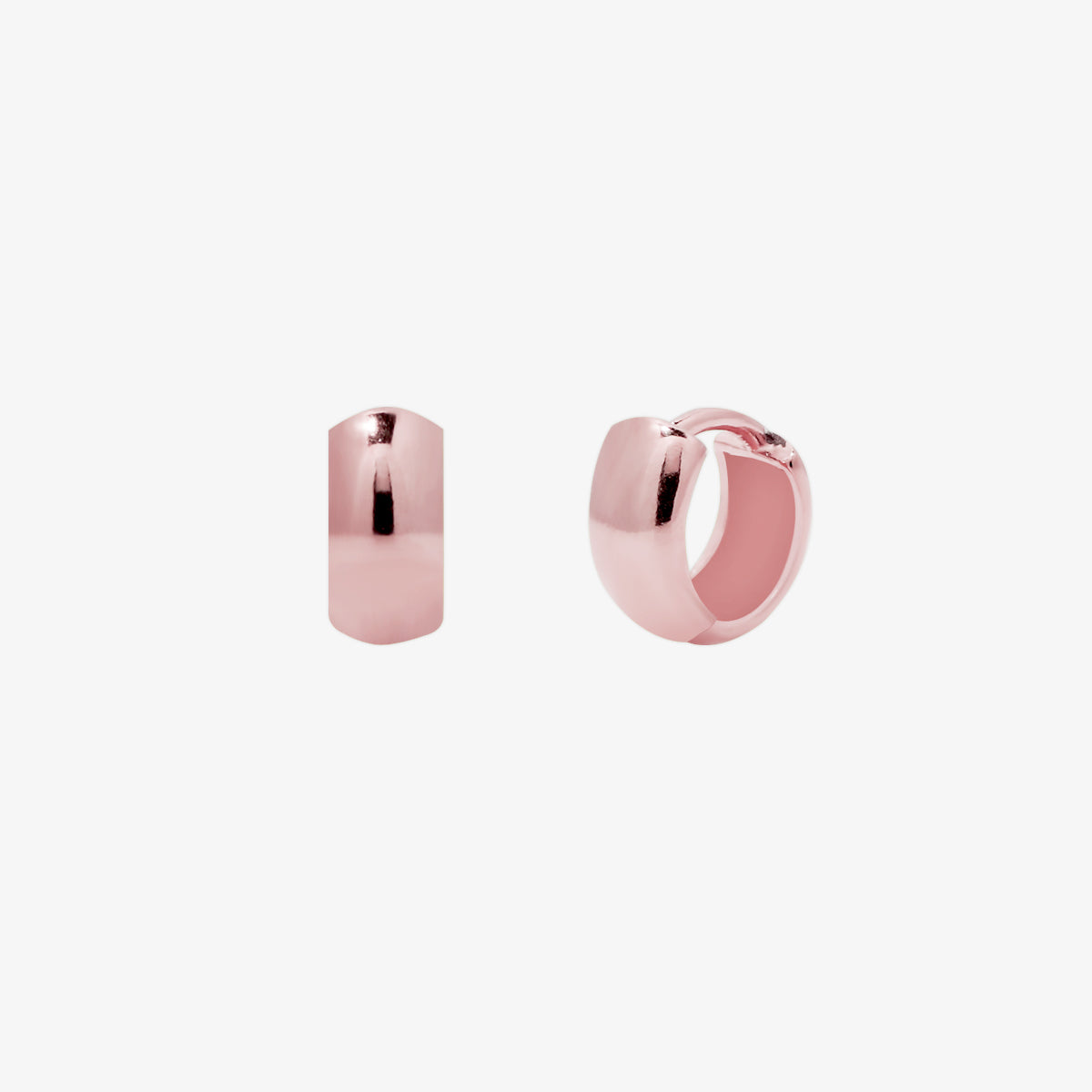 Simple Bold Huggie Earrings-6