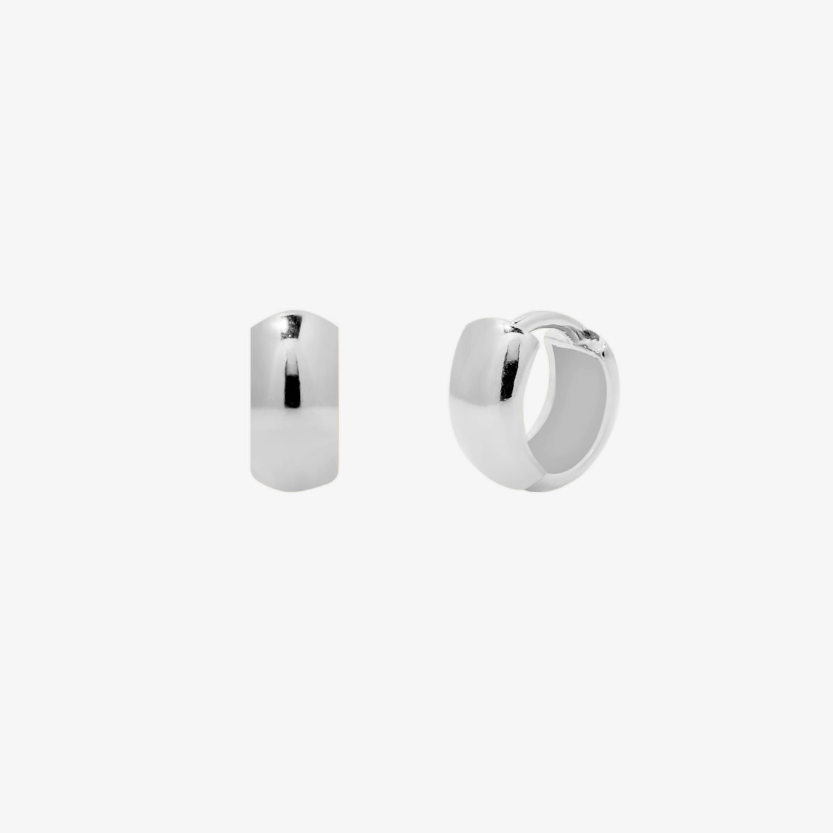 Simple Bold Huggie Earrings-5