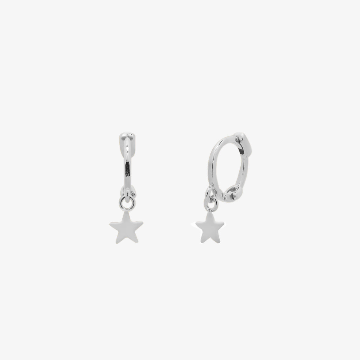 Star Charm Huggie Earring-5