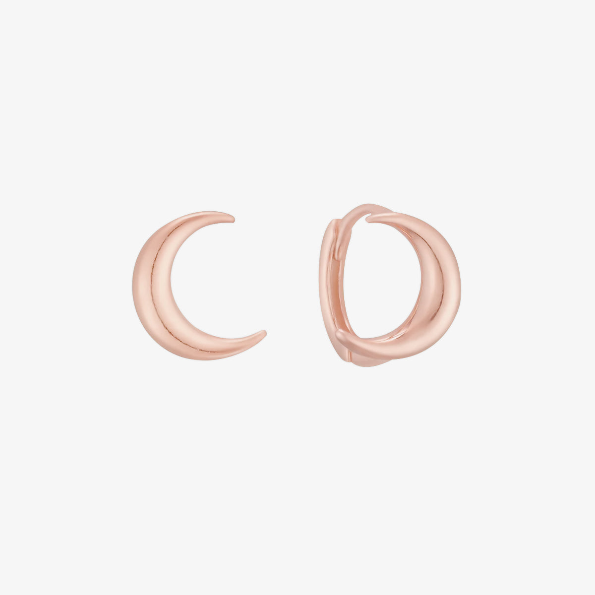 Crescent huggie earrings-6