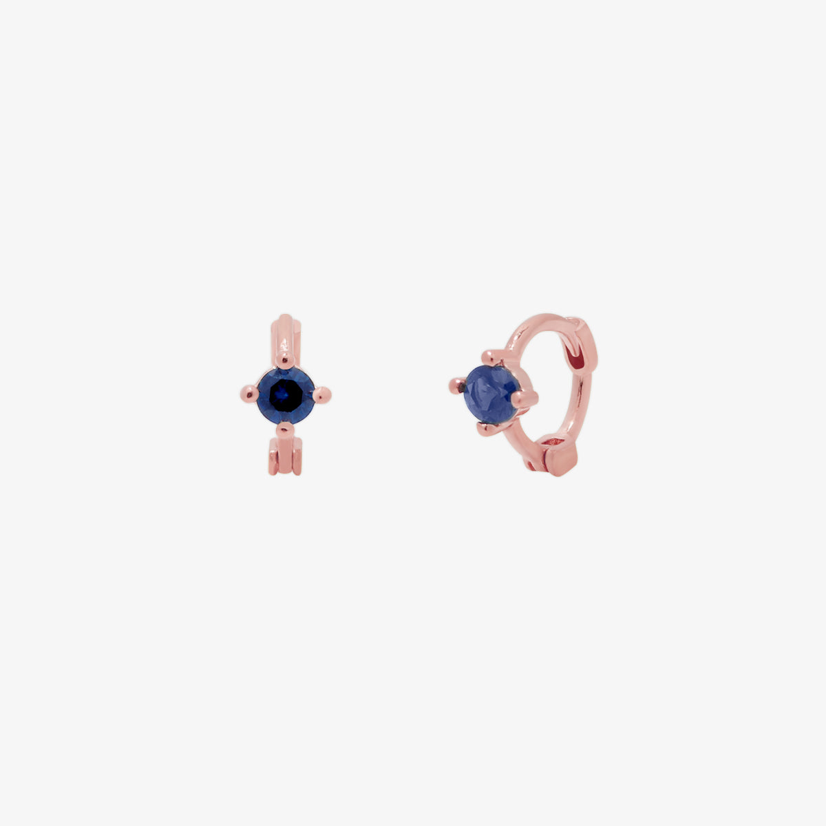 Single Lapis Lazuli Huggie Earring-6