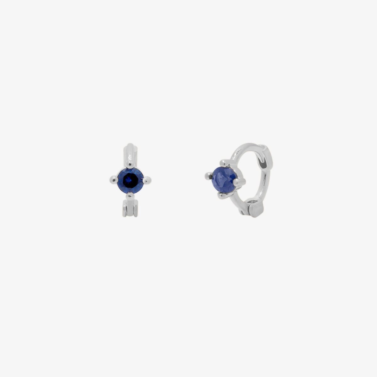 Single Lapis Lazuli Huggie Earring-5