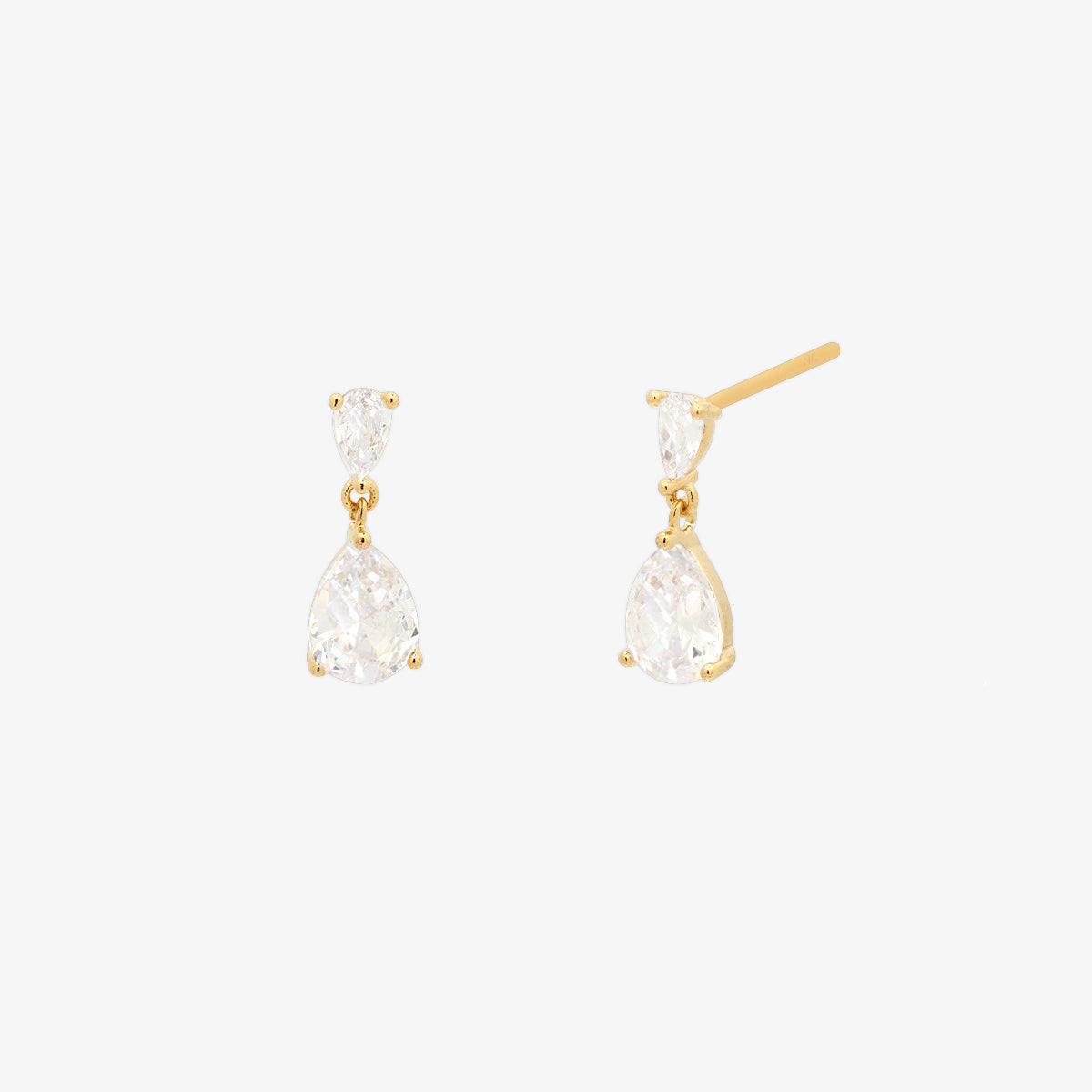 Tear drop dangle earrings-0