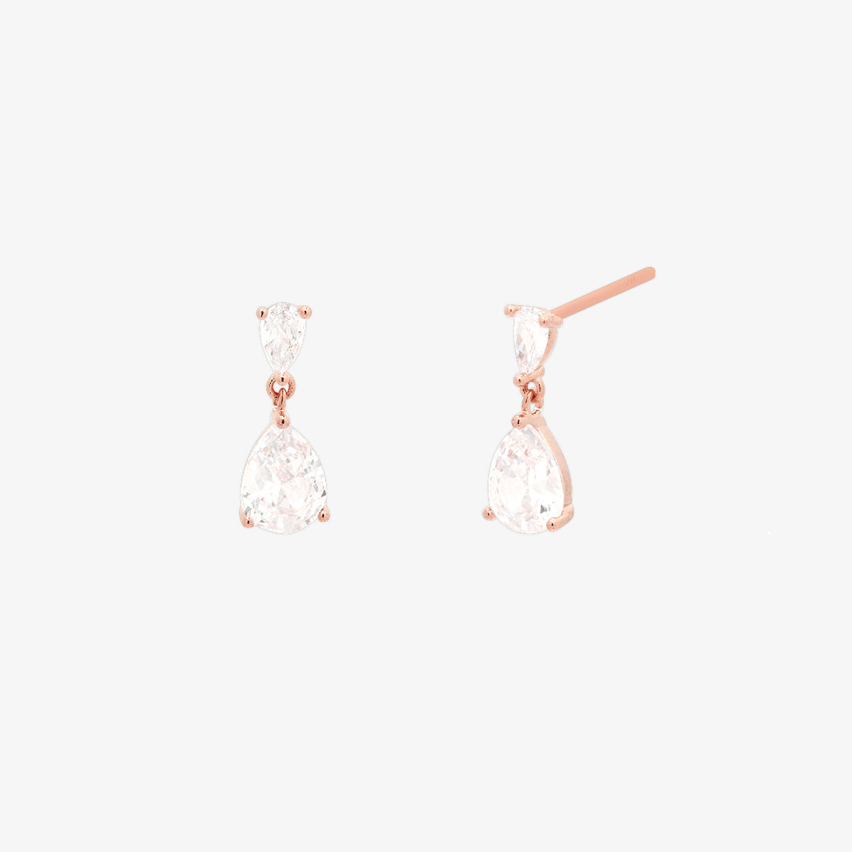 Tear drop dangle earrings-4