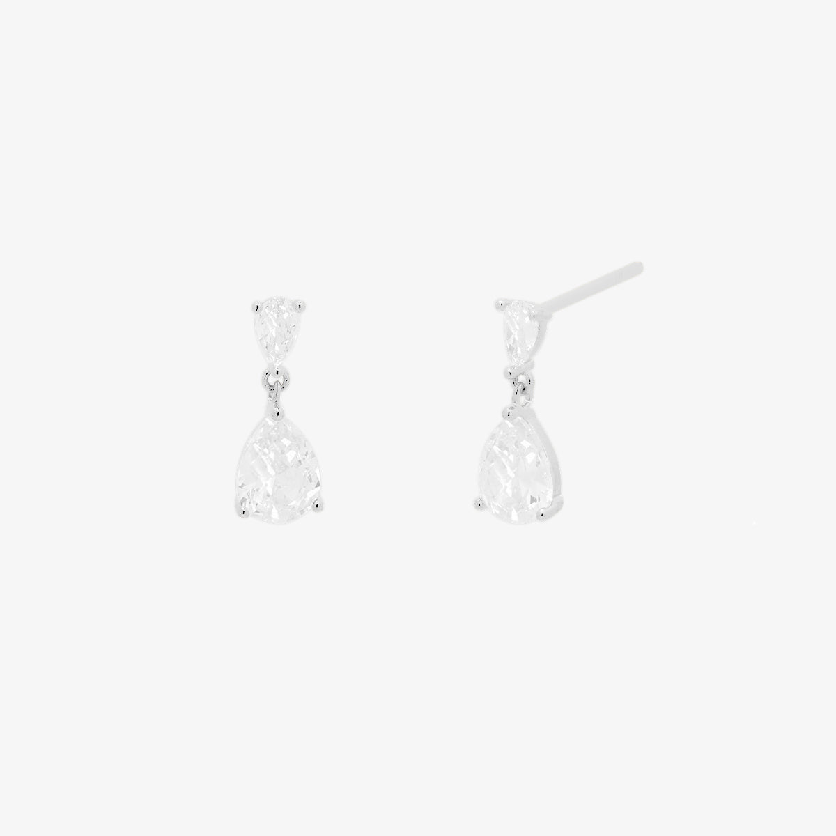 Tear drop dangle earrings-3