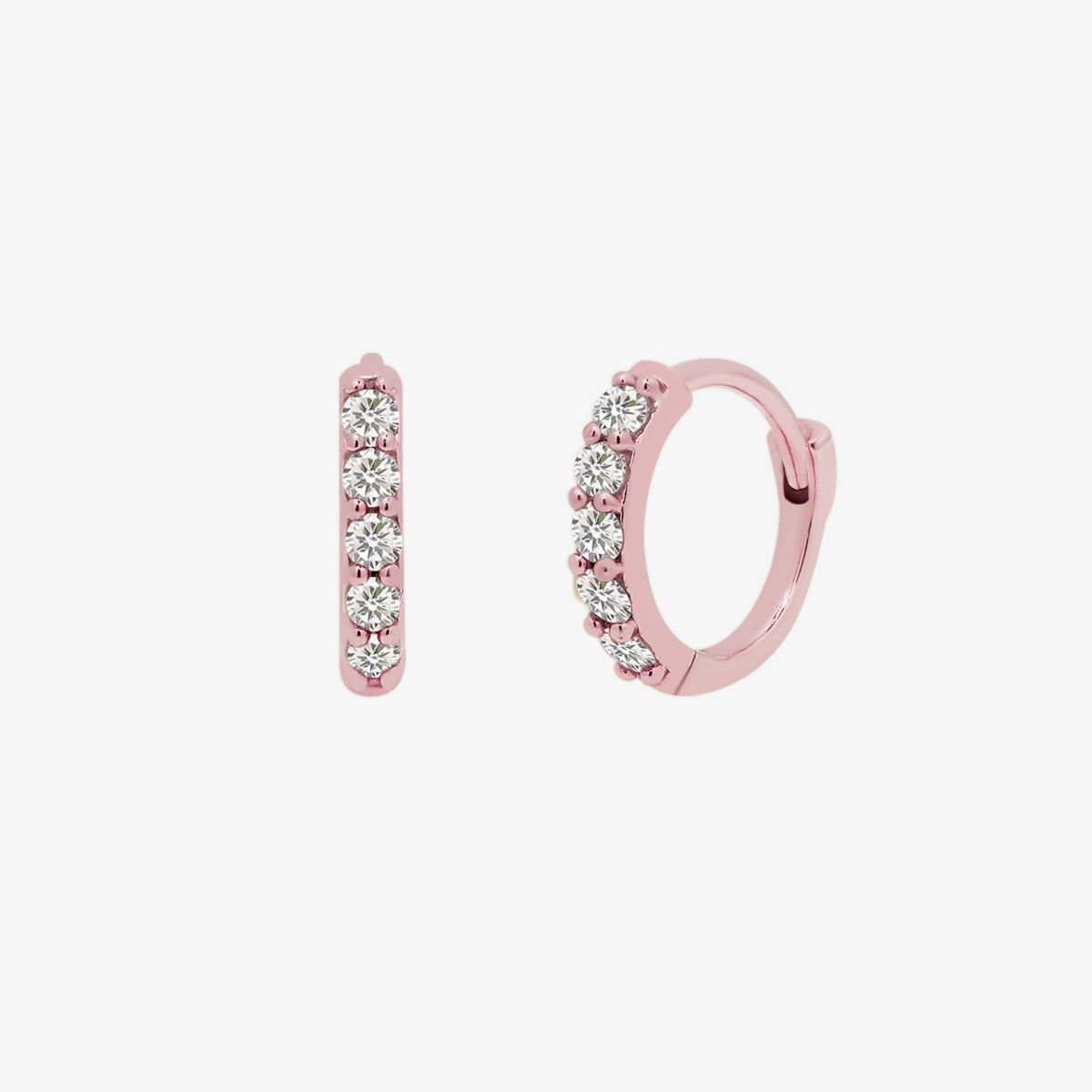 Pave huggie earrings-6