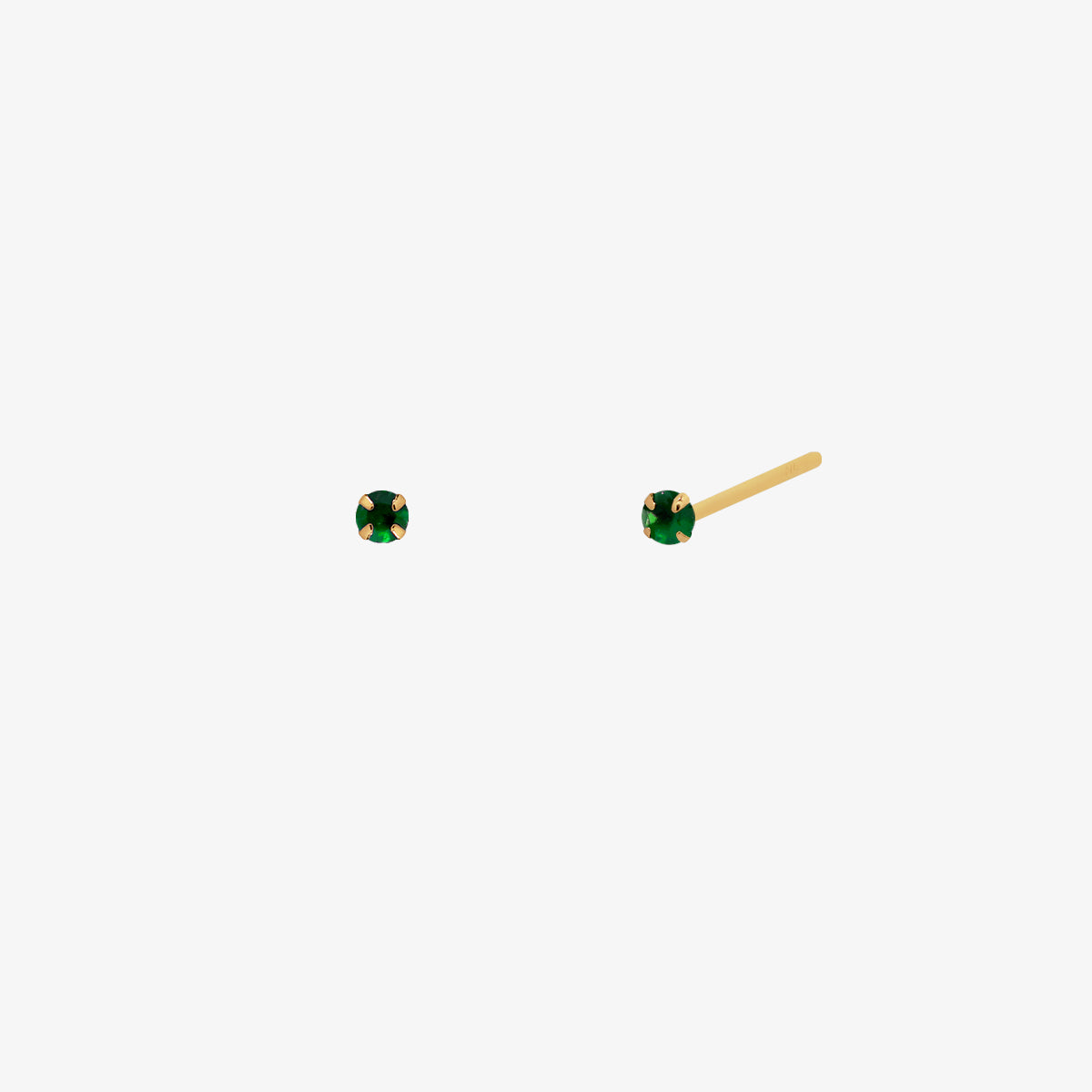 Green onyx 3mm studs-0