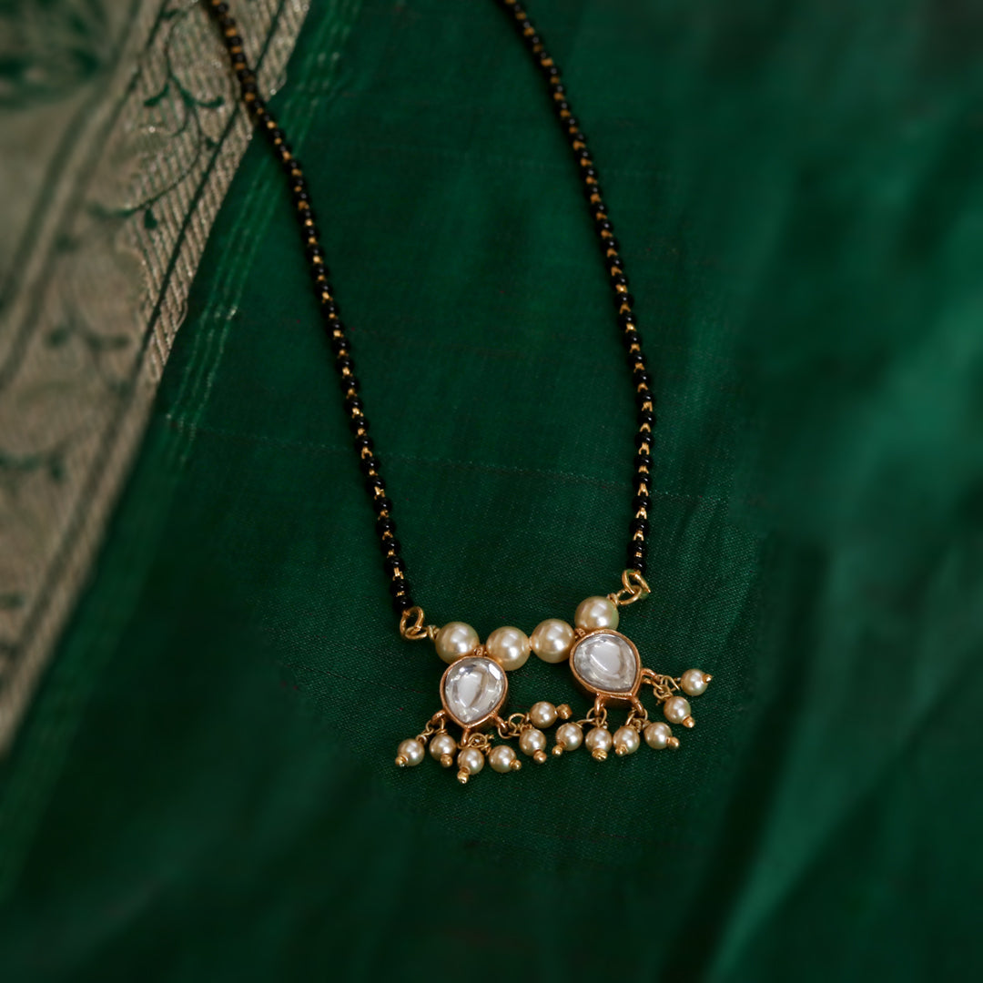 Kundan Clear Drop Mangalsutra-2