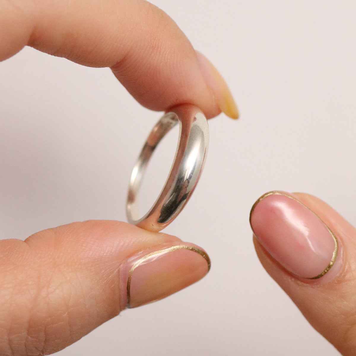 Oval Shaped Volumed Band Ring-1