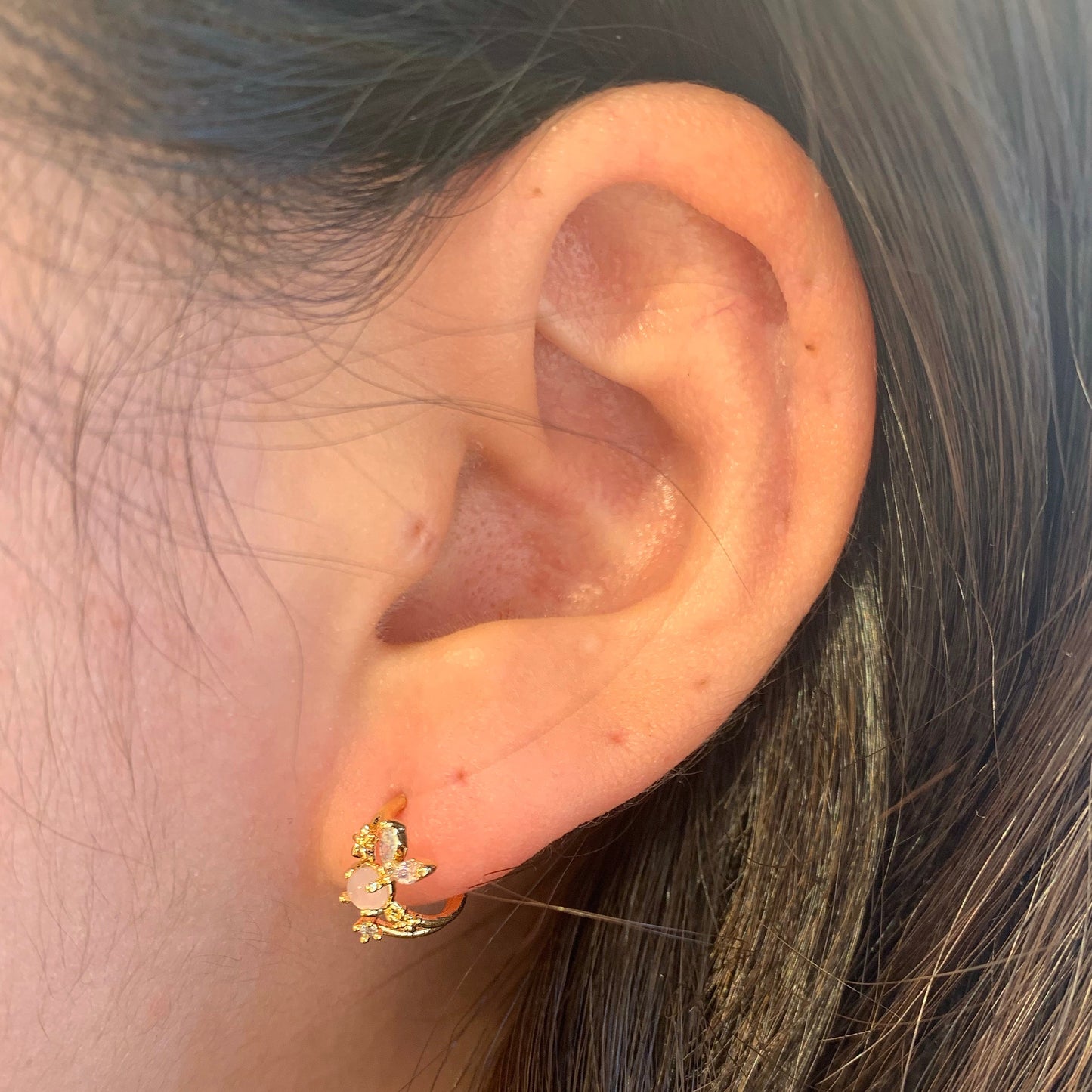 Pink fairy earrings-1