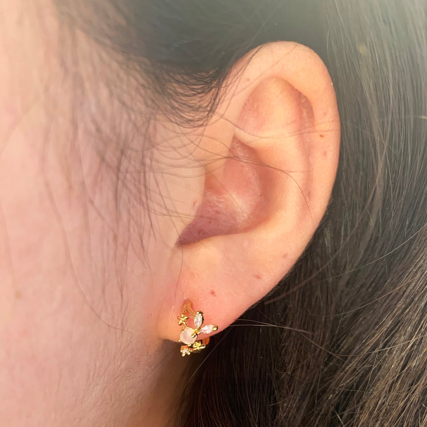Pink fairy earrings-2