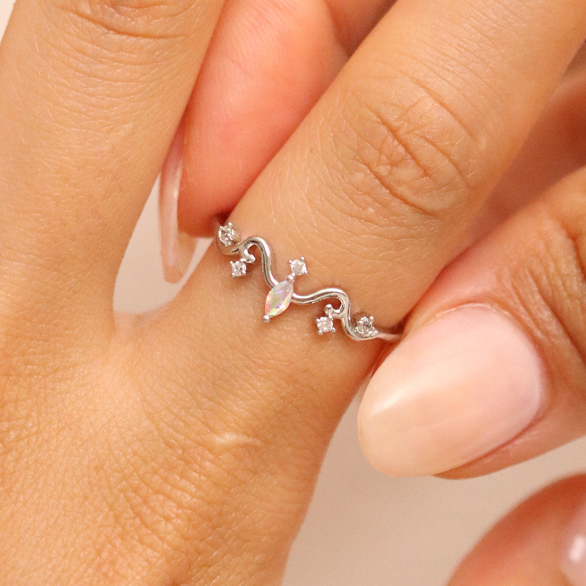 Smoked topaz Cubic Ring-2