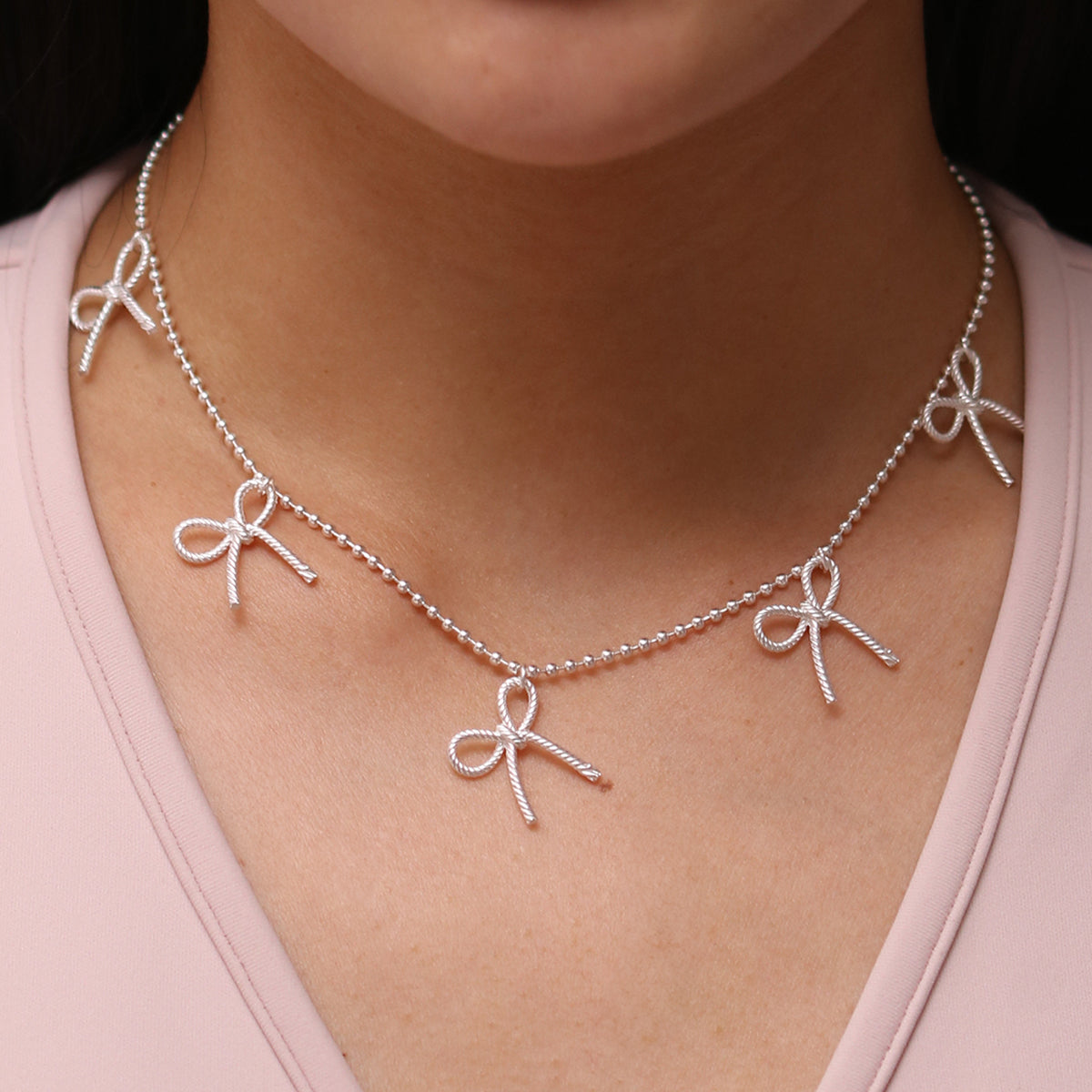 Bow necklace-0
